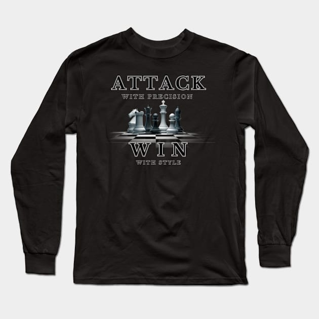 Attacking Chess Long Sleeve T-Shirt by Cun-Tees!